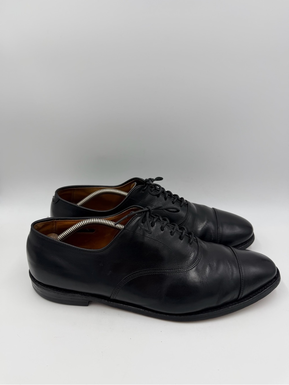 Allen Edmonds Park Avenue Black Leather Cap Toe Oxford Dress Shoes Mens 11.5 D